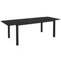Outsunny Tavolo da Giardino Estensibile in Alluminio per 6-8 Persone, 50kg, 180/240x94x73cm, Nero