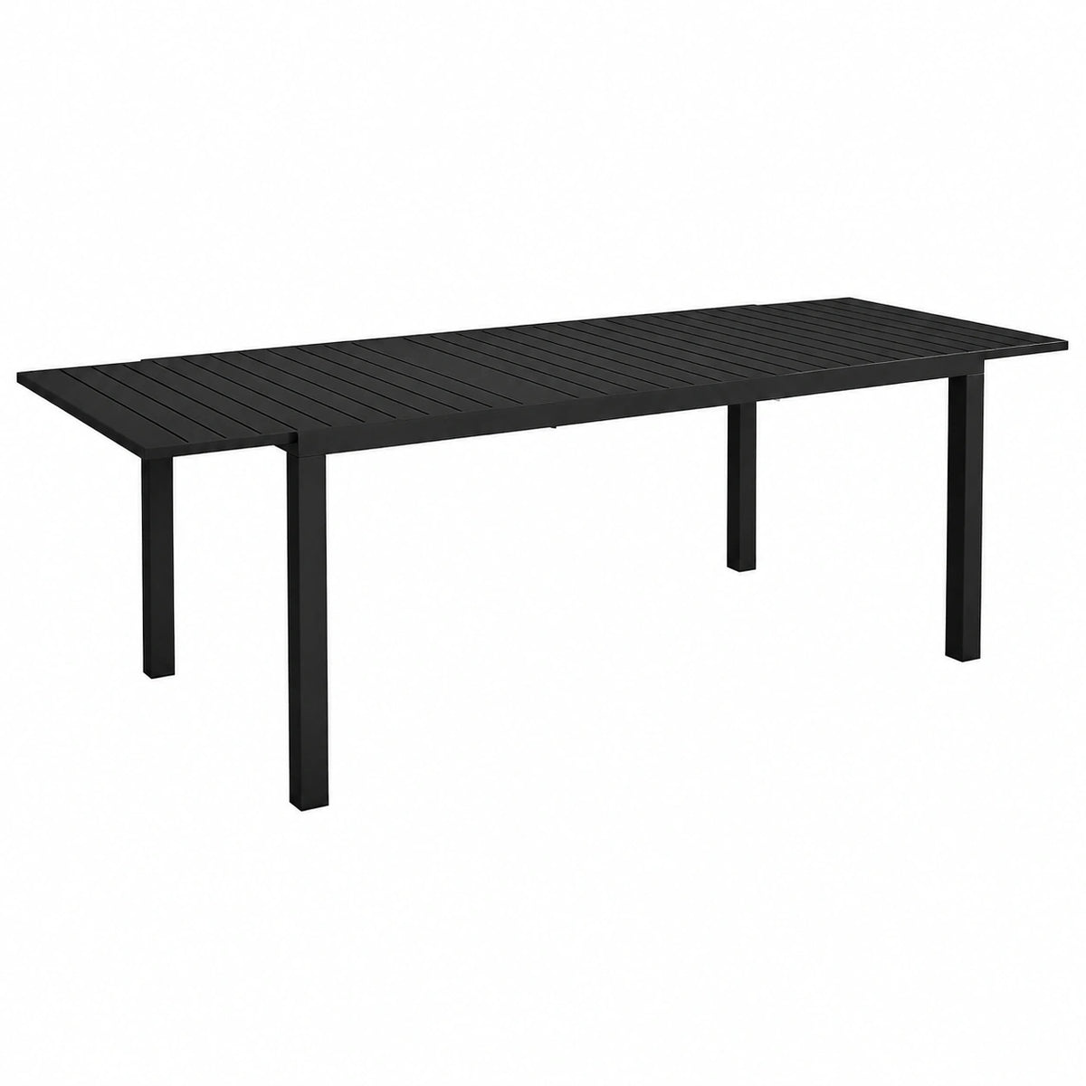 Outsunny Tavolo da Giardino Estensibile in Alluminio per 6-8 Persone, 50kg, 180/240x94x73cm, Nero